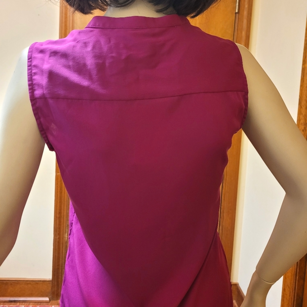 Banana Republic Pink Petite Sleeveless Blouse - Picture 3 of 8